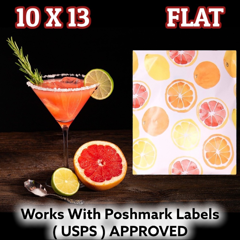 25 10X13 Citrus Poly Mailers CLEARANCE - Picture 3 of 10
